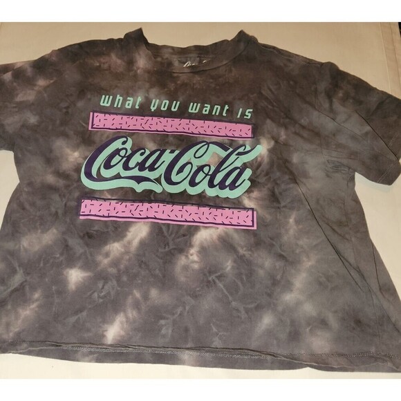 2 for $20 Coca-Cola Vintage Inspired  Crop Top Tie Dye Size - Picture 2 of 4